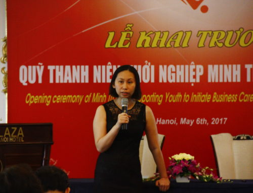 Lễ khai trương Quỹ Thanh Niên Khởi Nghiệp Minh Trí, Quận Cầu Giấy